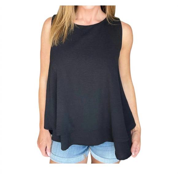 NEW CULTURE CODE double tiered flare tank in black - Picture 1 of 3